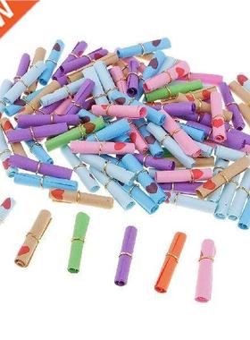 100 Pieces Colorful Wish Paper Scrolls Gift for Wedding