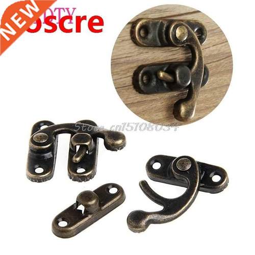 12PCS Antique Decorative Jewelry Gift Wine Wooden Box Hasp L