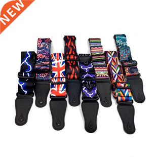 Guitar Strap Folk Classic Polyester Folk Style Widened Shoul