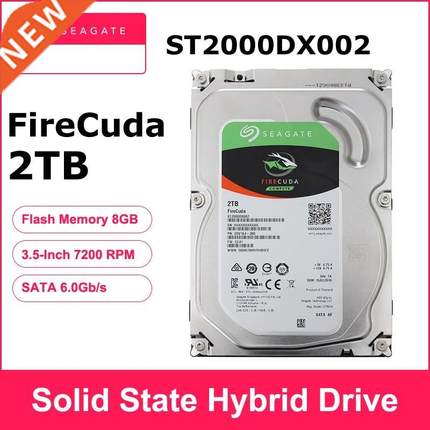 Seagate FireCuda 2TB ST2000DX002 3.5 inch Gaming SSHD(Solid
