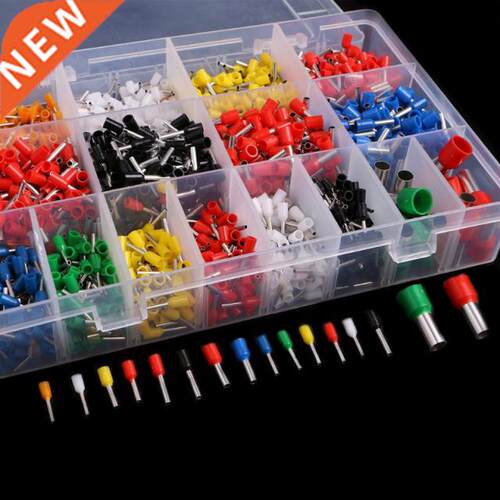 7 Colors 6 value 2120Pcs Insulated Cord Pin End Terminal Boo