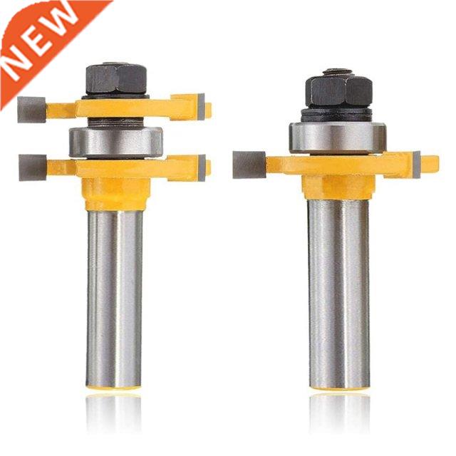 1/2 Inch Shank Matched Tongue Groove Router Bits Set 3 Teeth