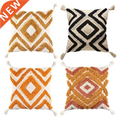 Bohemian Style Diamond Tufted Cushion Pillow Cover Handmade