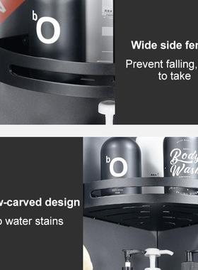 Wall-mounted Bathroom Shelf Vanity Triangle Towel Organizer