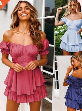 Dresses Fashion floral Cotton Dress Women black office Lady