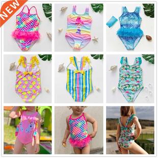 2-12Y Girls swimwear 2021 New Girls swimsuit one piece Child