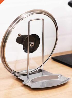 Stainless Steel Pot Lid Shovel Storage Rack Spoon Plate
