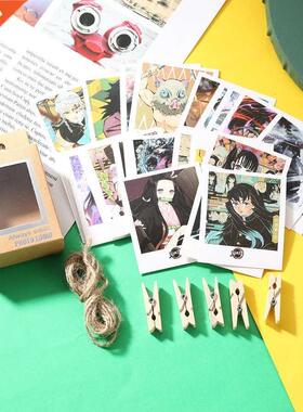 40pcs Anime Demon Slayer Lomo Card Poster Postcard Wall Sti