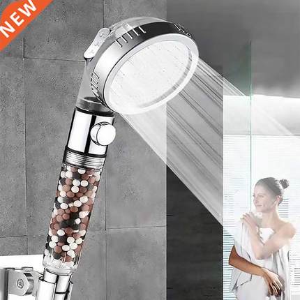 Shower Head Set Negative Ion Filter Bath Spray Water Saving