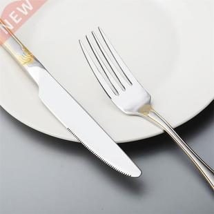 4 16 24Pcs Gold Stainless Steel Cutlery Set Fork Spoons Kni