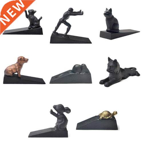 Vintage Cast Iron Animal Door Stop Wedge Doorstop by Comfify