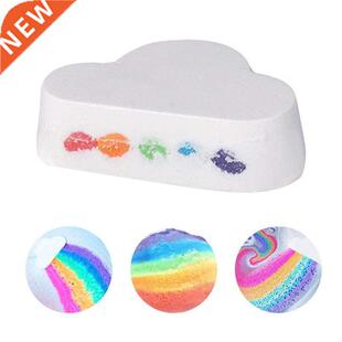 Natural Cloud Shape Rainbow Bath Bomb Exfoliating Moisturiz
