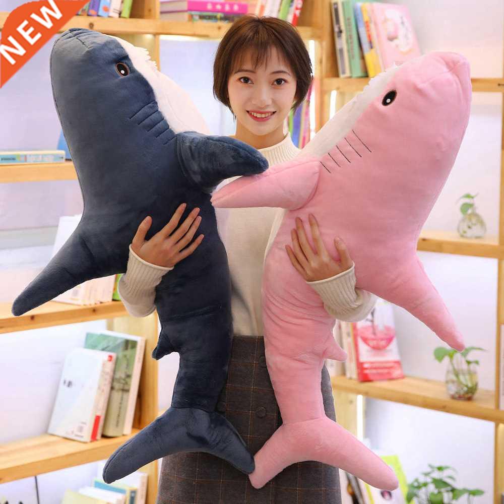 Super Huge Plush Shark Toy Soft Stuffed Speelgoed Animal Rea