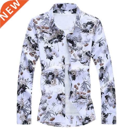 Men's Fashions 2022 Autumn Spring Clothes Shirt Long Sleeve