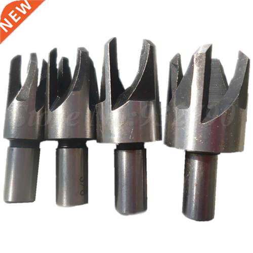 4pc Carpentry Plug Cutter Cutting Tool Drill Bit Tapered Set