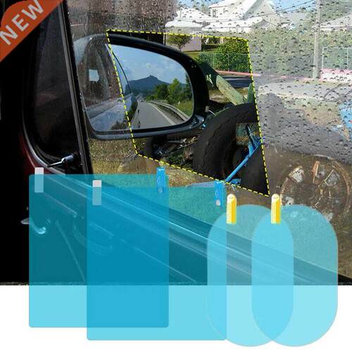4pcs Rainproof Car Side Mirror Window Films Clear Superior Q