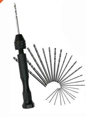 Mini Micro Hand With Chuck +10x Alloy Steel Twist Drills Ro