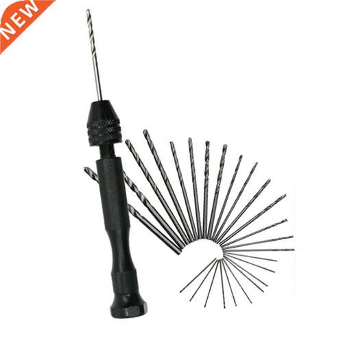 Mini Micro Hand With Chuck +10x Alloy Steel Twist Drills Ro