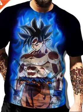 Anime Vegeta Tshirt Dragon- Balls T Shirts Men's T-Shirt Cla