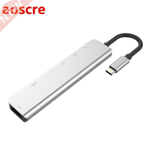 USB C Hub 7-In-1 Adapter for Pro(2019/2018/2017) with 4K HD