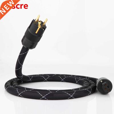 8N Copper SCHUKO Power Cable Gold plated EUR power plug cabl