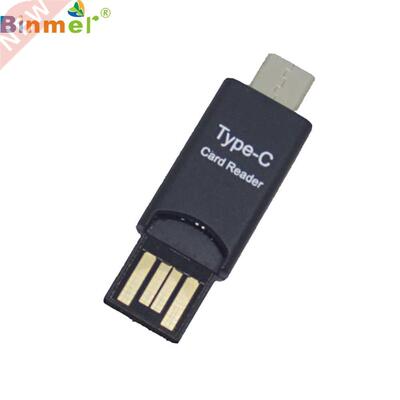 USB 2.0 Type C Host OTG Adapter Micro SD Card Reader For La