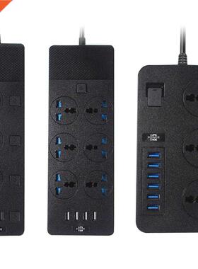 Power Strip Surge Protector 3/6 AC Outlets And 3/4/6 USB