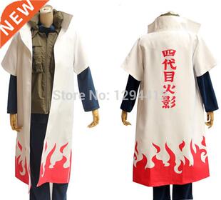 Anime Naruto Yondaime Hokage Namikaze Minato Uniform Cloak