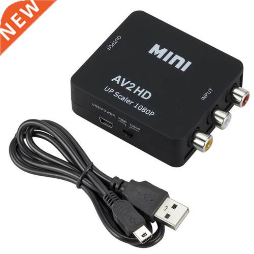 RCA AV/CVSB L/R Video to HDMI-compatible AV Scaler Adapter H