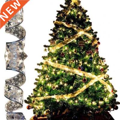 1 Roll Christmas Pendant Ribbon Xmas Elements Design