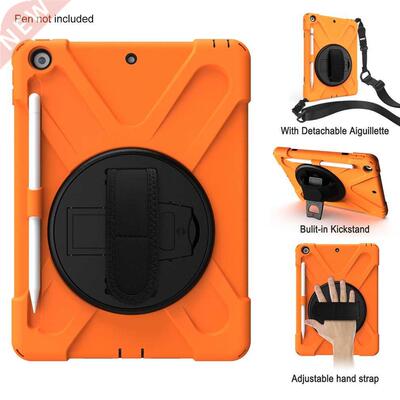 60 Rotation Hand Strap&Kickstand Silicone Tablet Case fo
