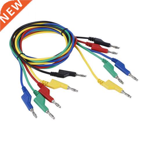 5pcs P106 1M 4mm Banana Plug Cable Headed Multimeter Test L