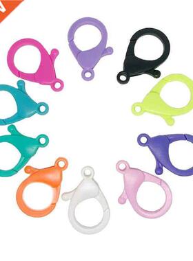 0pcs 5/25mm Plastic Lobster Clasp Hooks Necklace Bracelet