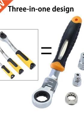 5pcs/set 1/2 /8 1/4 High Torque Ratchet Wrench for Adapter