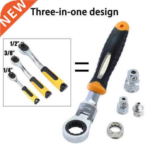 5pcs/set 1/2 /8 1/4 High Torque Ratchet Wrench for Adapter