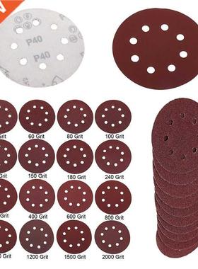 160Pcs 40-2000 Grits 125mm Round Shape Sanding Discs uffing