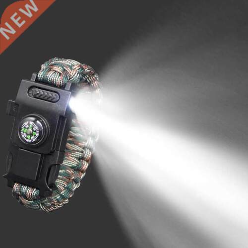 Emergency Paracord 550 4mm Led Lights Camping Rope Parachute