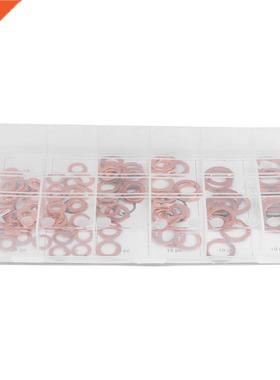 110pcs Imperial 6 Sizes Flat Washers Gaskets Assortment Set