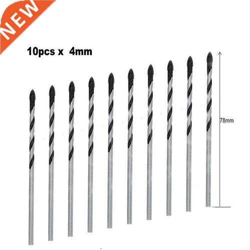 Twist Drill Bit Bits 10pcs Carbide Tipped Cutter, for Cerami