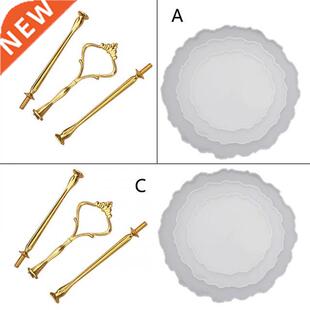 Three layer Irregular Fruit Disc Big Plate Resin Mold Oversi