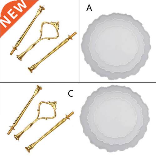 Three layer Irregular Fruit Disc Big Plate Resin Mold Oversi
