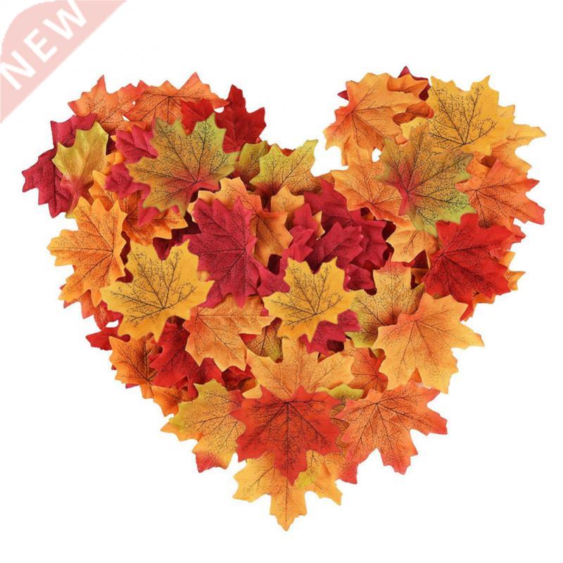 Artificial Maple Leaves Simulation Autumn Leaves For Wedding