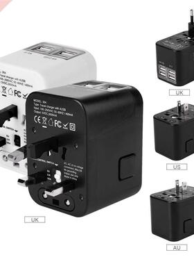 All in One Plug Travel Charger for US UK EU AU with 4 USB 10