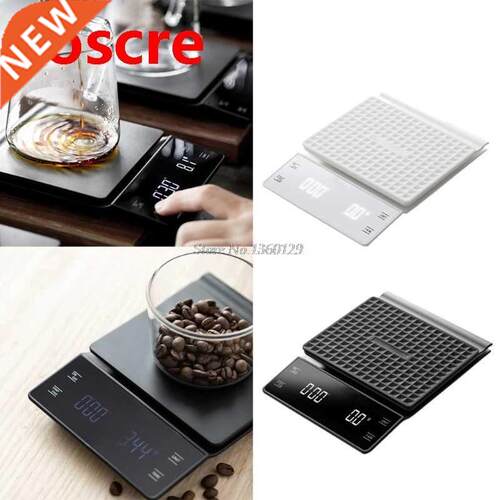 New Household Scale Portable 3kg/0.1g Drip Coffee Scale With