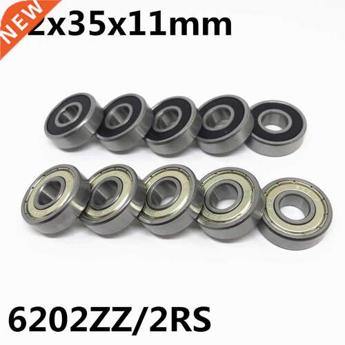 2pcs 6202ZZ 6202-2RS ball being 15x35x11 mm deep groove ba