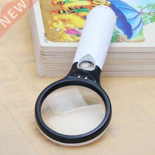 LED Light 45X Magnifying Glass Lens Haneld Mini Pocket