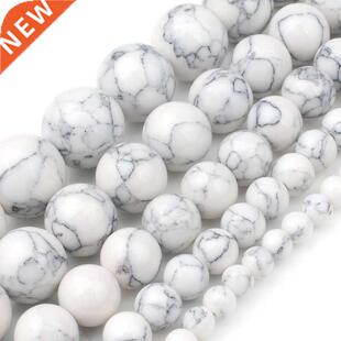 4/6/8/10/12mm Second Generation White Howlite Beads for Jewe