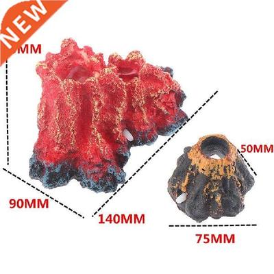 2 Styles Creative Aquium Volcano Shape & Air Bubble Ston