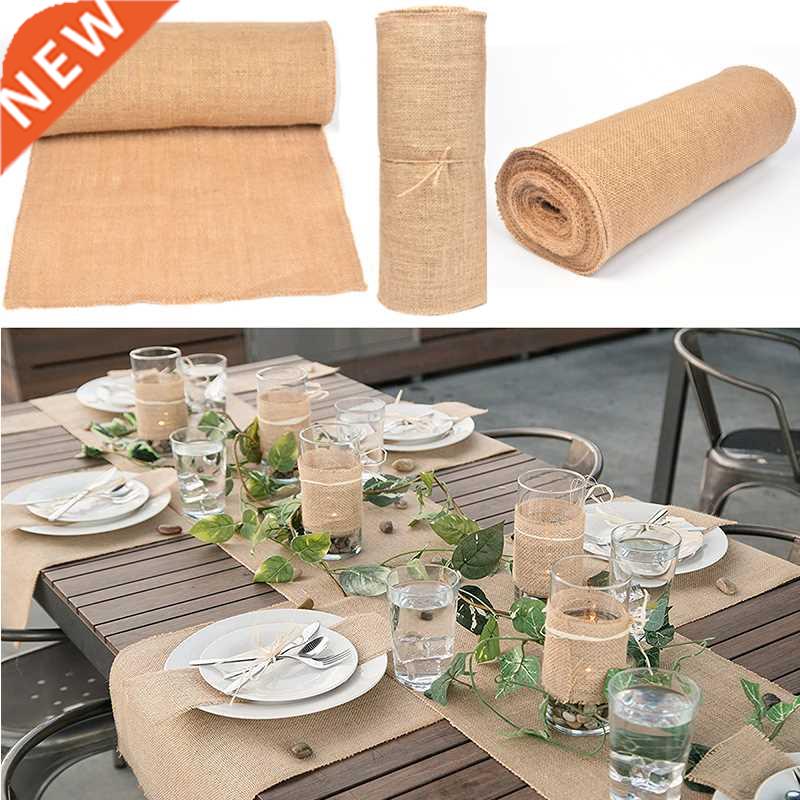 10Meter x 30CM Natural Jute Hessian urlap Rion Roll