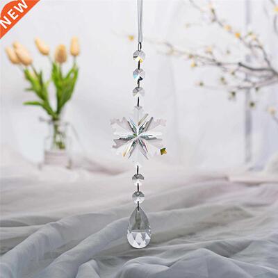 Creative Snowflake Rhinestone Pendant DIY Hanging Ornament